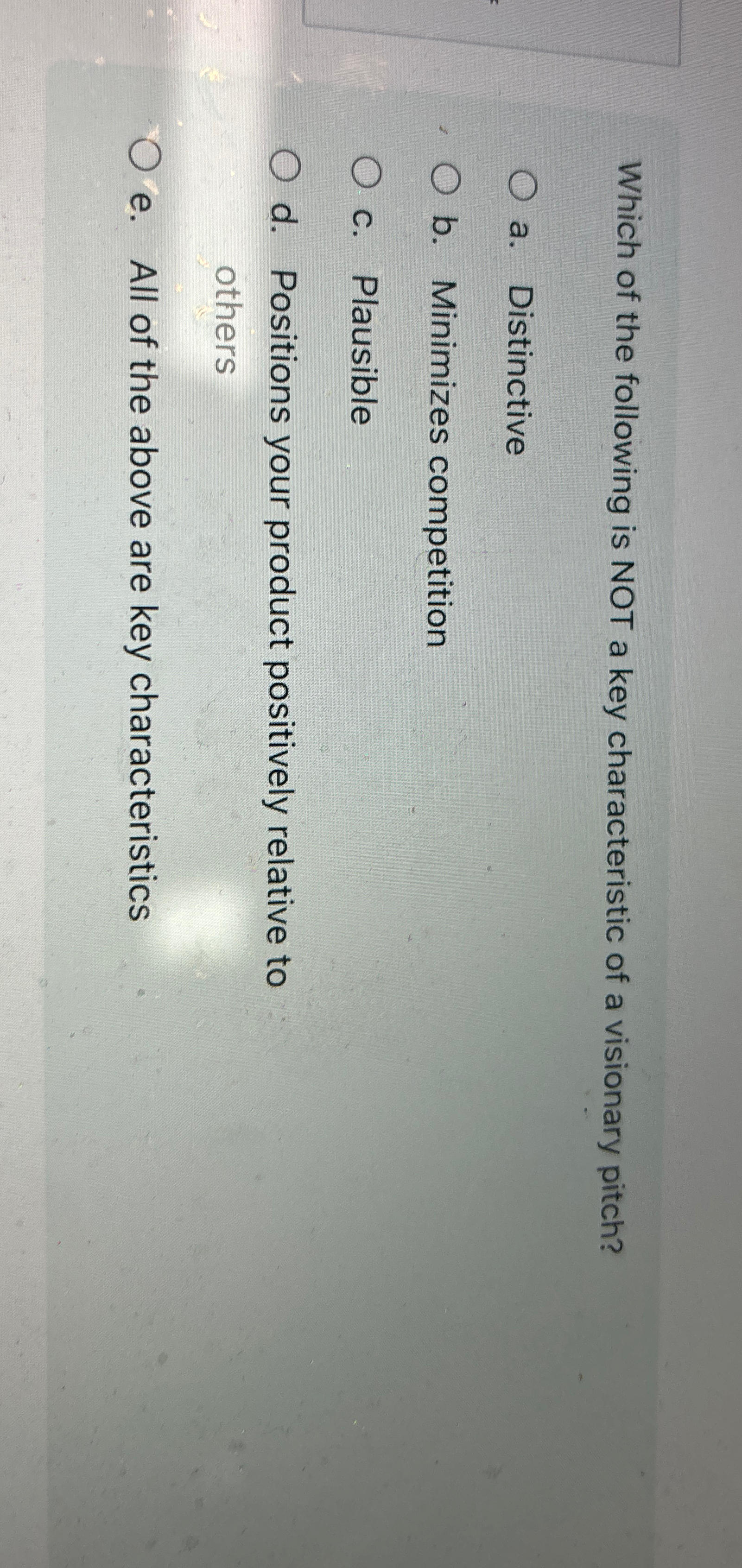 Solved Which of the following is NOT a key characteristic of | Chegg.com