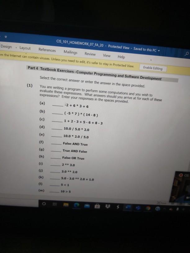 Solved Syntax Error Part 2 Exercises - Computer Programming | Chegg.com