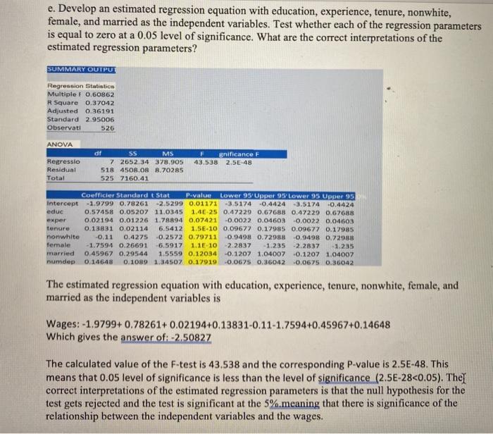 A Develop A Scatter Chart With Education As The Chegg Com