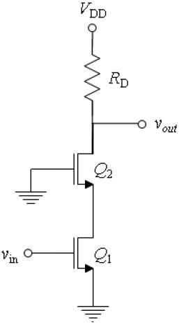 Solved For the Cascade Amplifier shown below, ideally, | Chegg.com