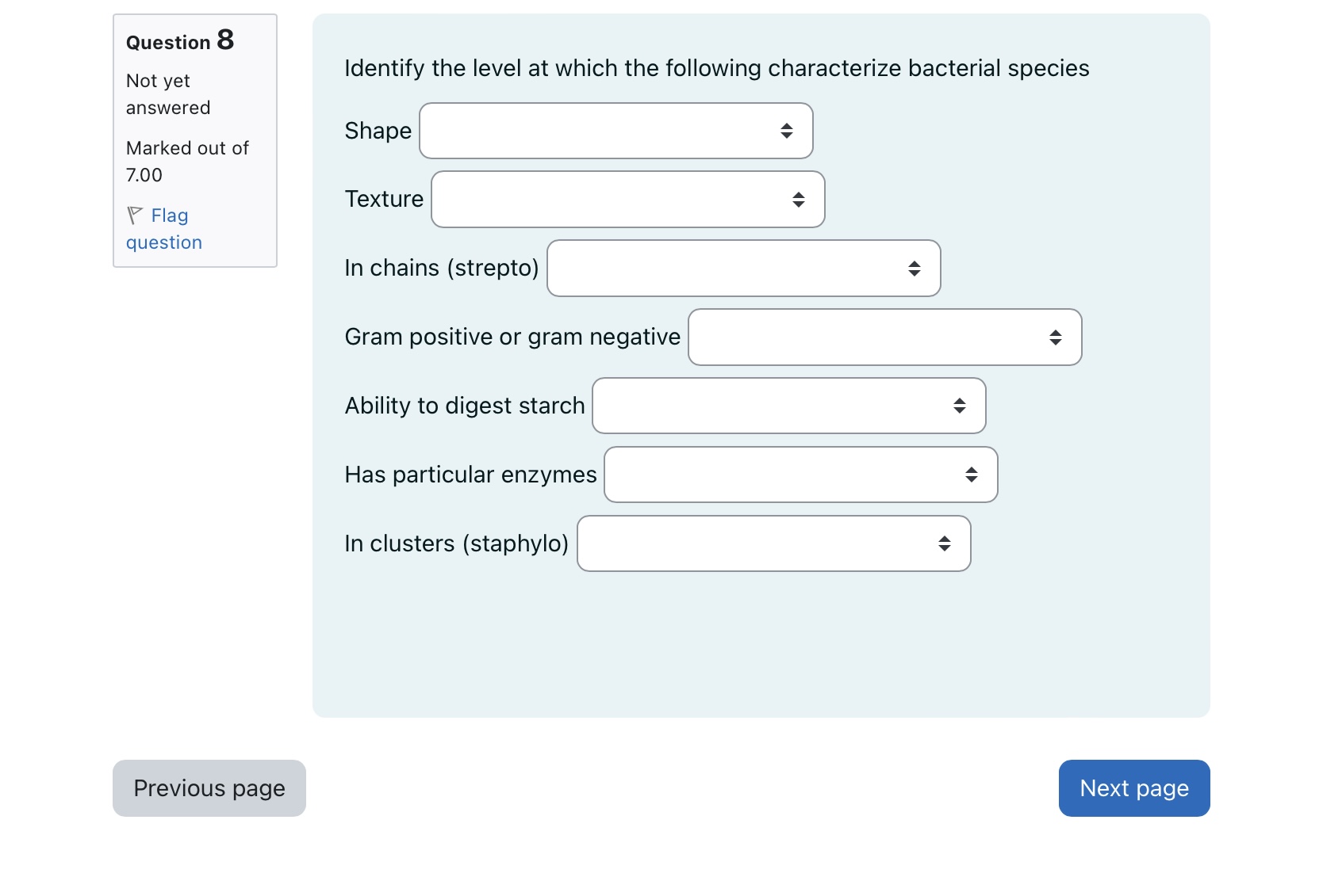 Solved Identify the level at which the following | Chegg.com