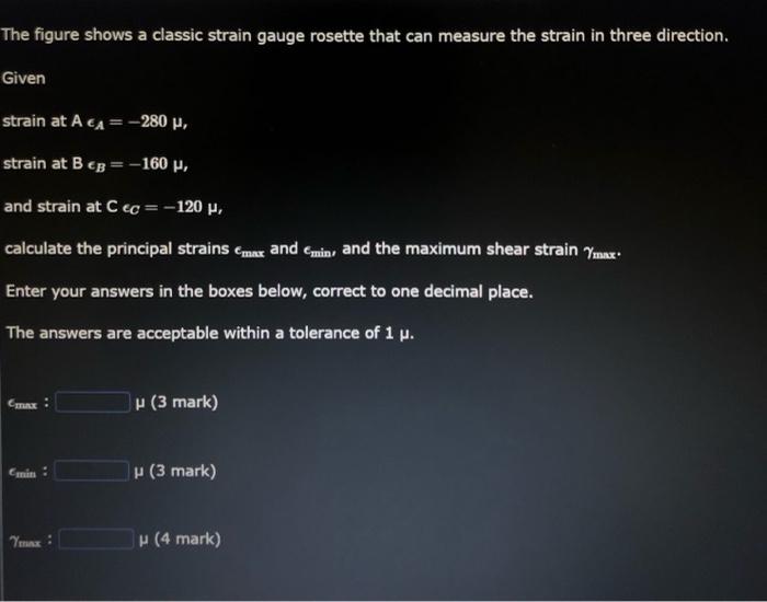 Solved The figure shows a classic strain gauge rosette that | Chegg.com