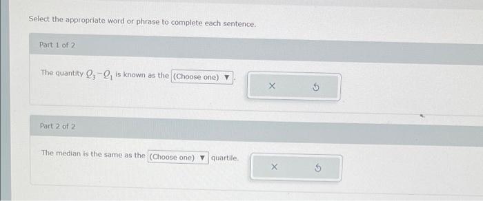 Solved Select The Appropriate Word Or Phrase To Complete | Chegg.com