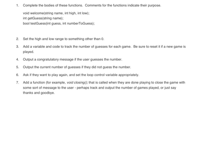 solved-1-complete-the-bodies-of-these-functions-comments-chegg
