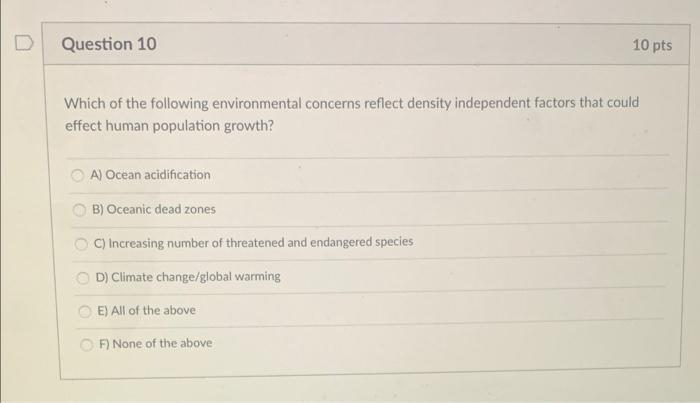 Solved Question 10 10 pts Which of the following | Chegg.com