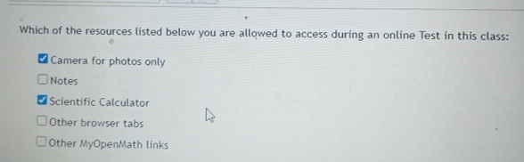 Solved Which of the resources listed below you are allowed | Chegg.com