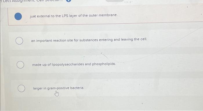 Solved The periplasmic space is Multiple Choice absent in | Chegg.com