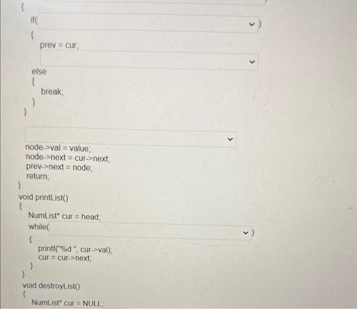 Solved Place the correct lines of code to implement | Chegg.com