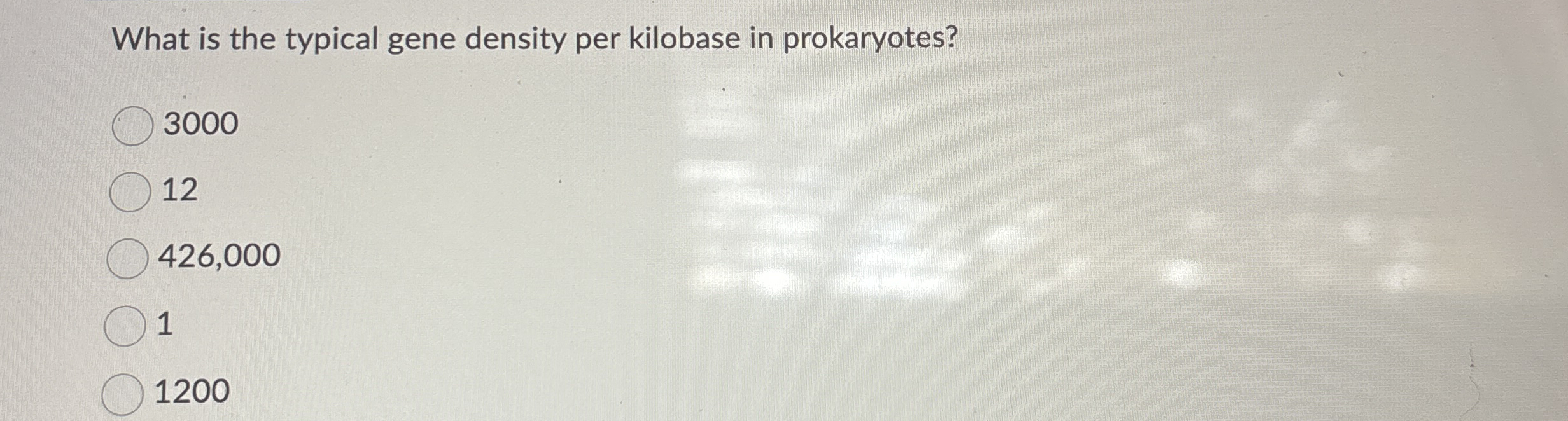 Solved What is the typical gene density per kilobase in | Chegg.com
