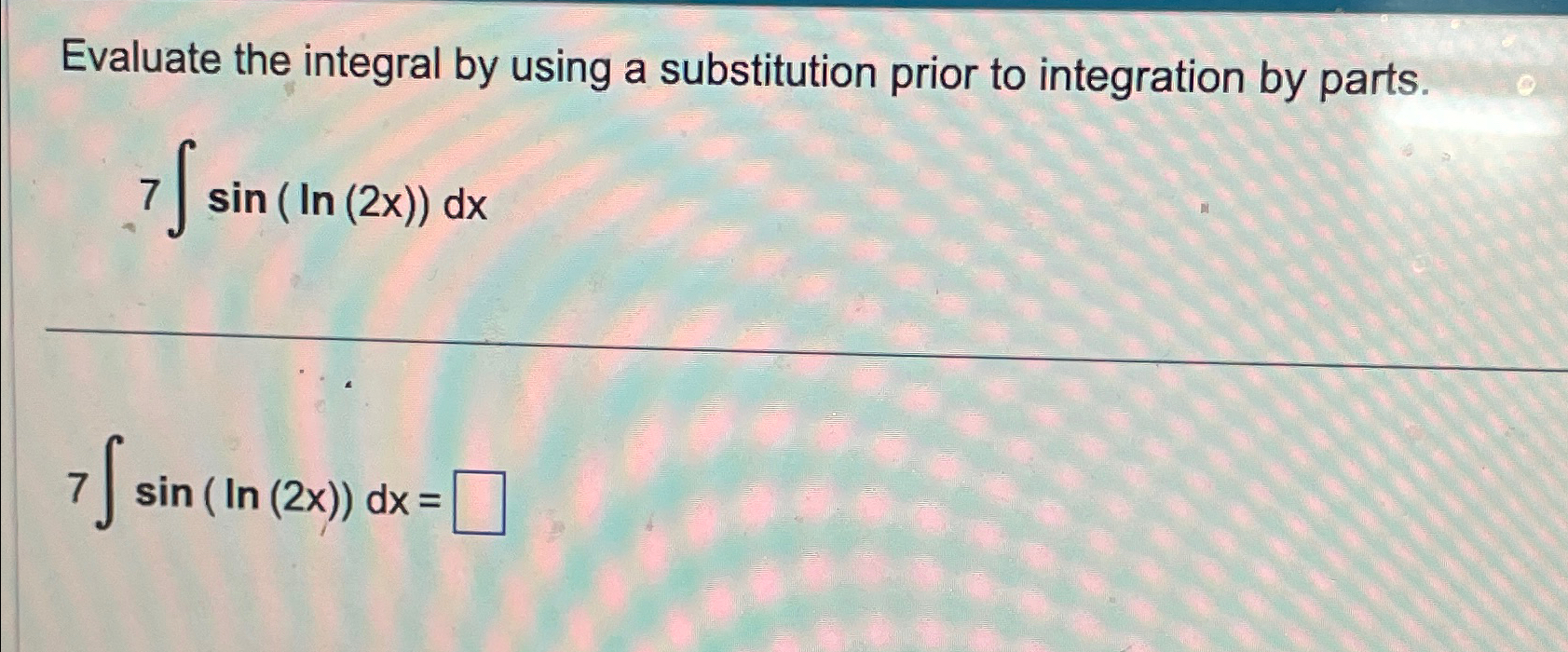 solved-evaluate-the-integral-by-using-a-substitution-prior-chegg
