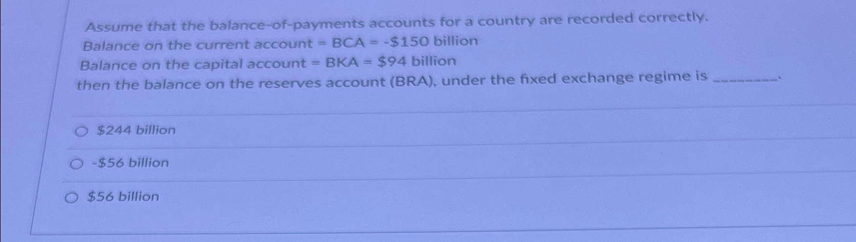Solved Assume that the balance-of-payments accounts for a | Chegg.com
