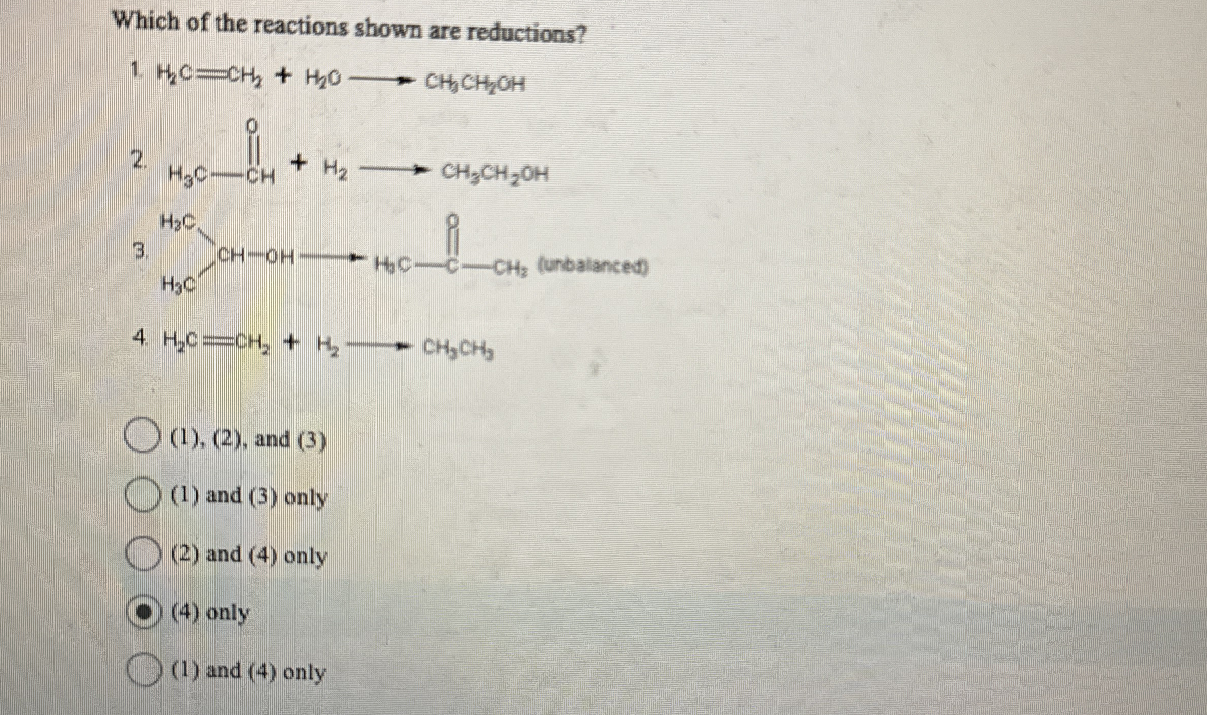 Solved Which of the reactions shown are | Chegg.com