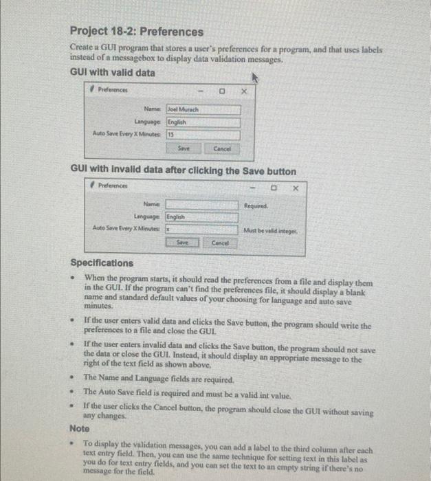 Solved Project 7-3: Contact Manager Create a program that a | Chegg.com