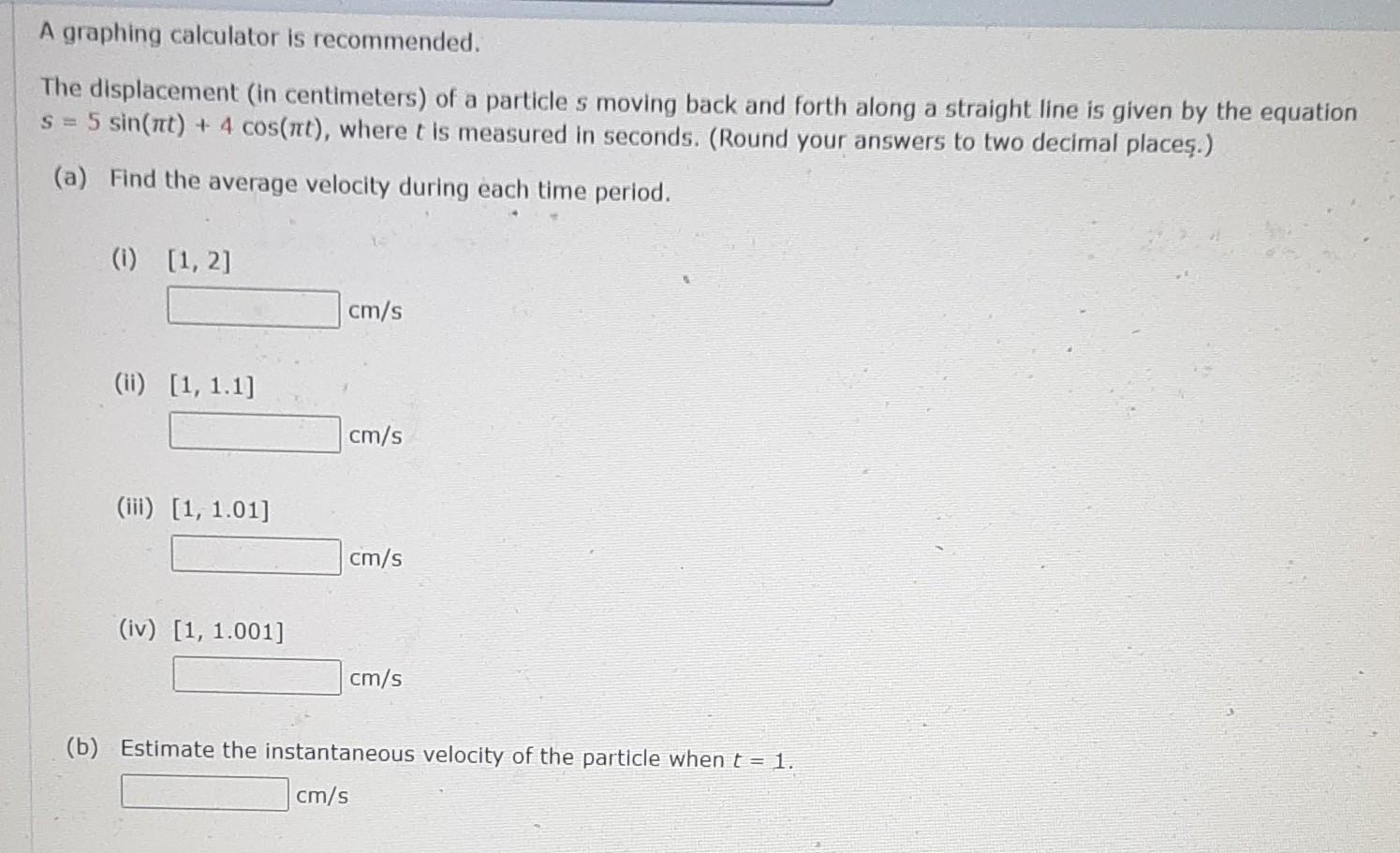 Solved A graphing calculator is recommended. The | Chegg.com