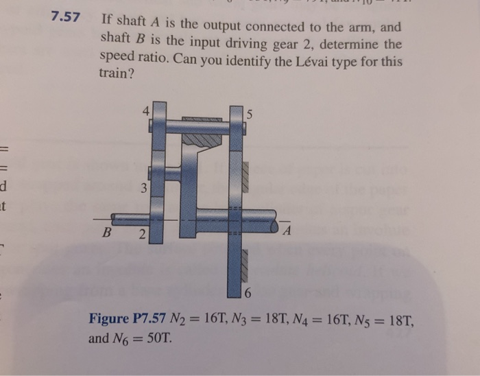 Solved 7.57 If shaft A is the output connected to the arm,