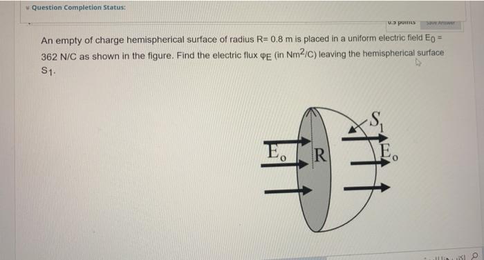 Solved Question Completion Status: V.3 pues An empty of | Chegg.com