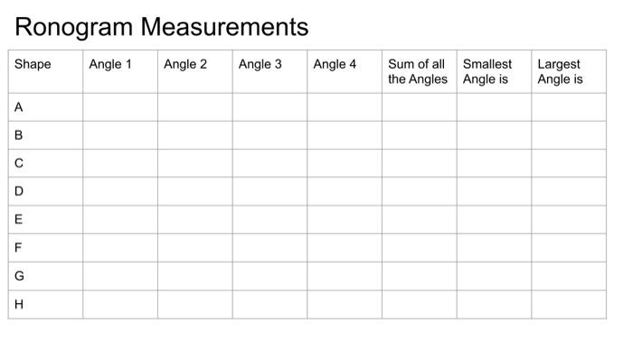 Solved Tangram Images Tangram Measurements Shape Angle 1 | Chegg.com