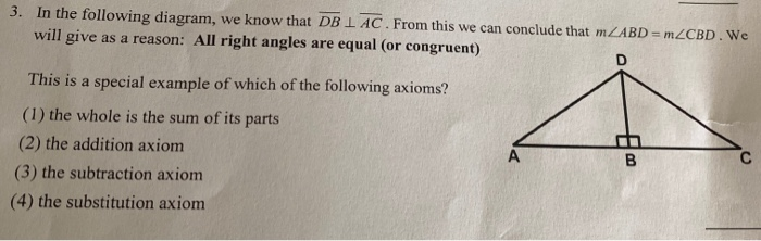 axioms of equality common core geometry homework
