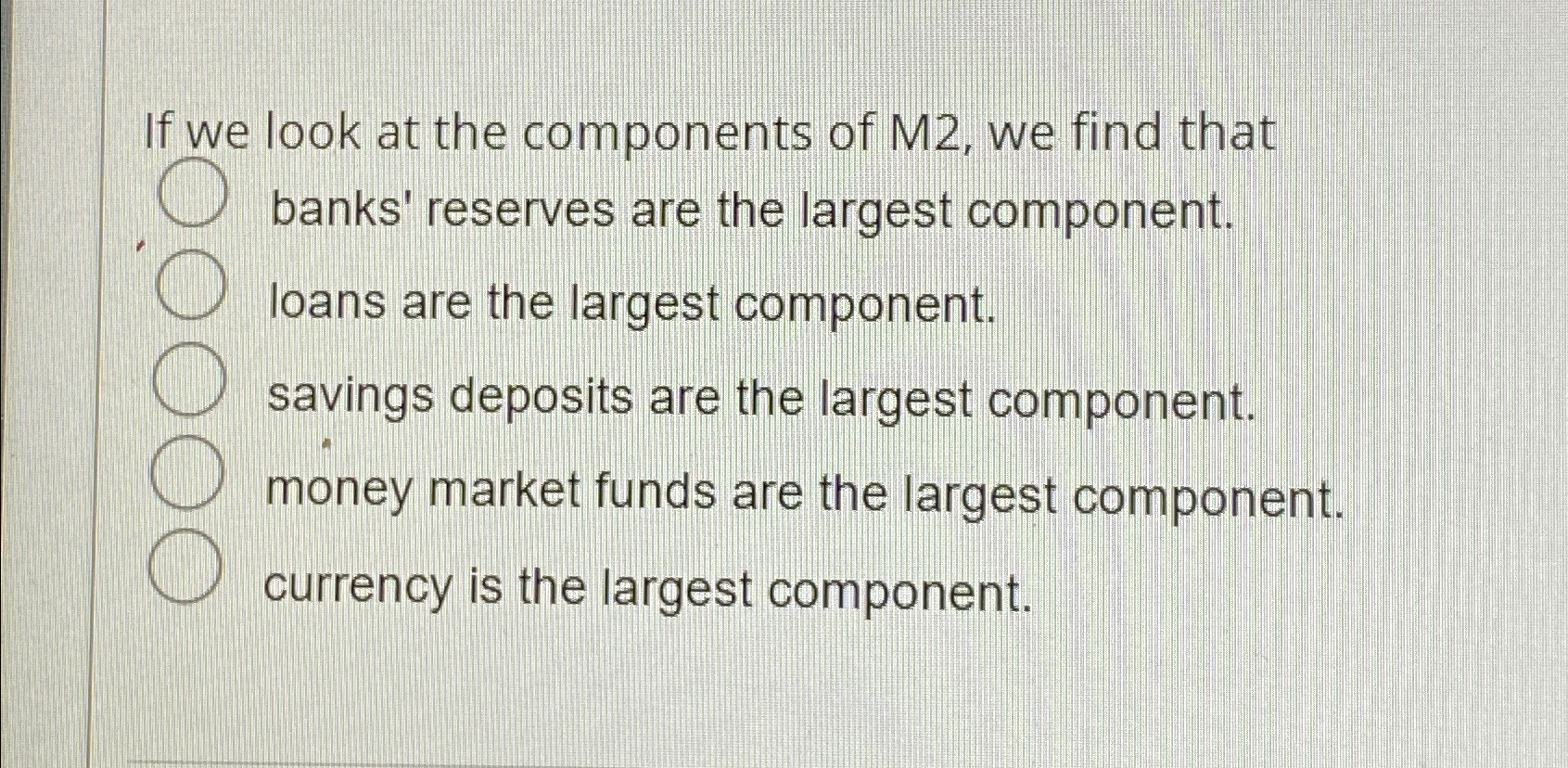 Solved If we look at the components of M2, ﻿we find thatq, | Chegg.com