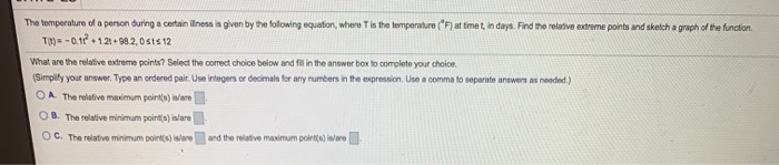 Solved The Temperature Of A Person During A Certain Illness Chegg Solved The Temperature Of A Person During A Certain Illness Chegg