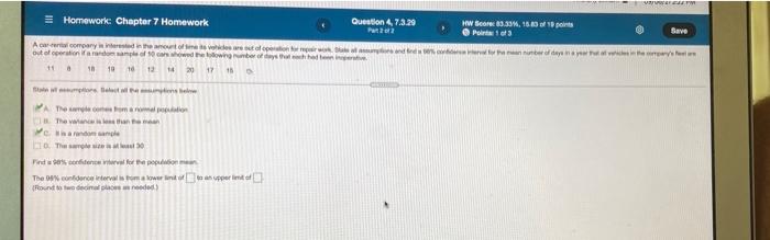 Solved We = Homework: Chapter 7 Homework Question 4, 7.3.20 | Chegg.com