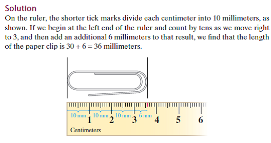 solved use a metric ruler scaled in millimeters to measure eac