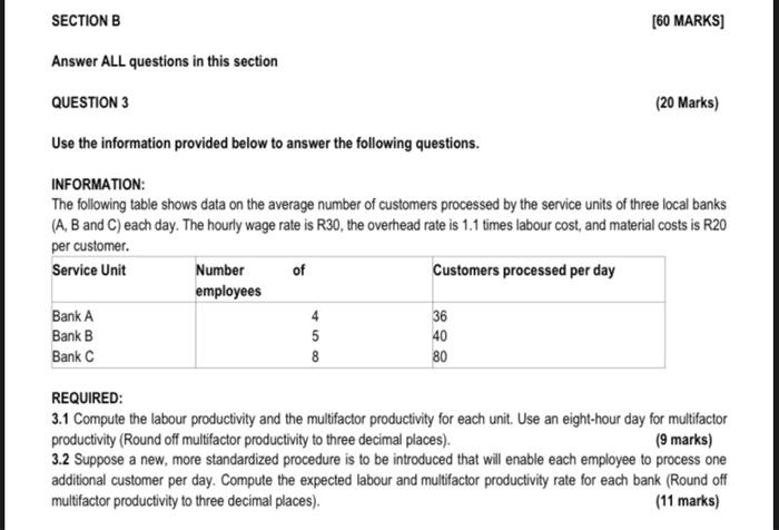 Solved SECTION B Answer ALL Questions In This Section | Chegg.com