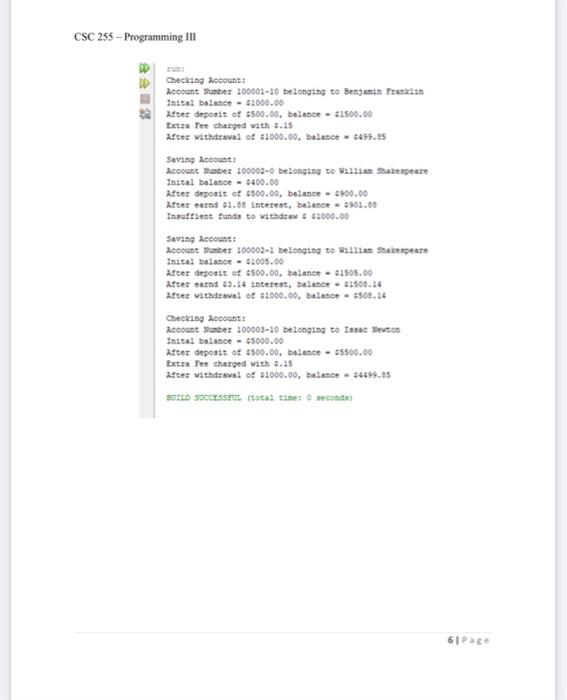 Solved Lab Objectives - Be able to derive a class from an | Chegg.com