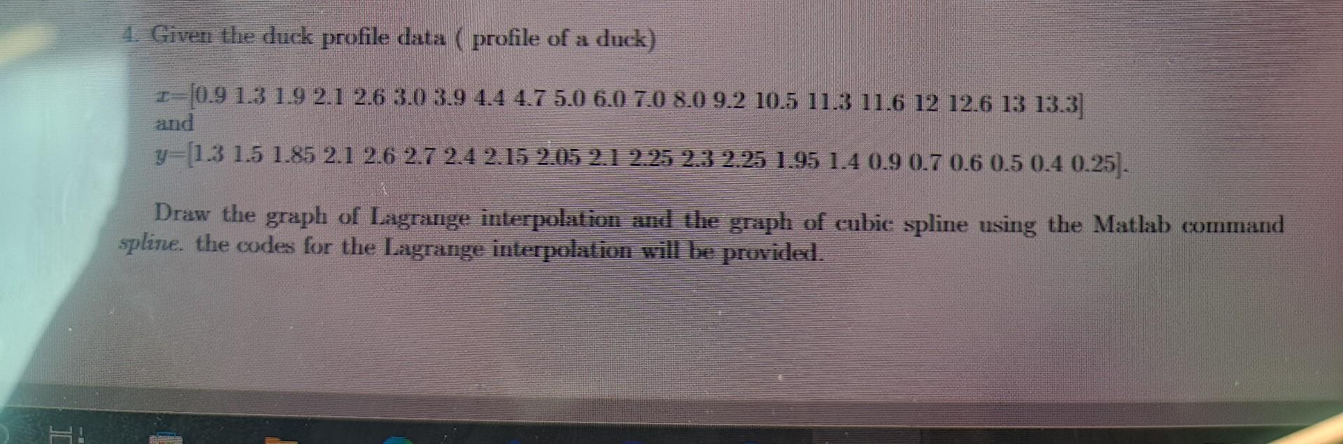 Solved Draw the graph of Lagrange interpolation and the | Chegg.com