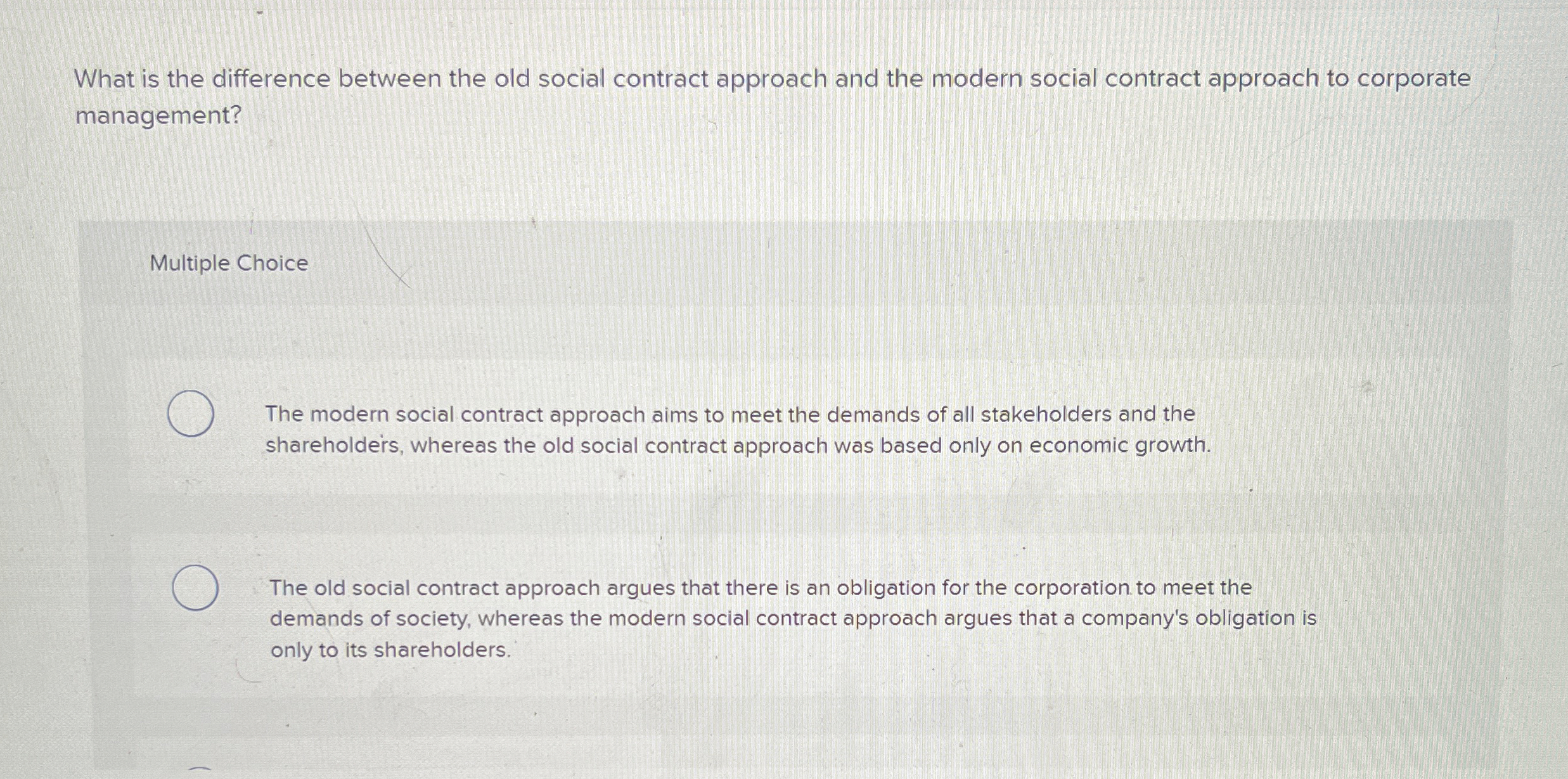 Solved What is the difference between the old social | Chegg.com