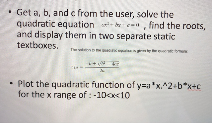 solve quadratic equation in matlab