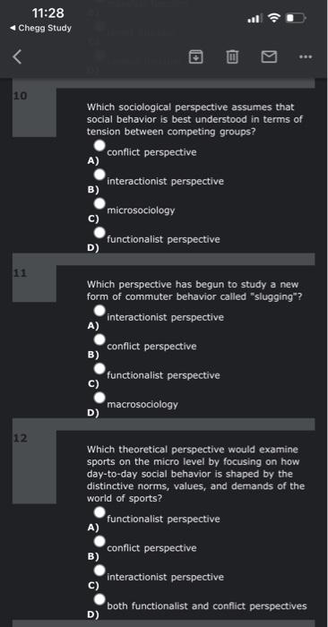 Solved Sociology is an awareness of the relationship between | Chegg.com