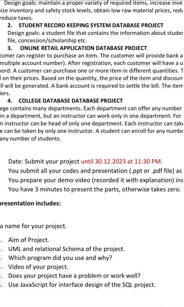 Solved 2. ﻿STUDENT RECORD KEEPING SYSTEM DATABASE