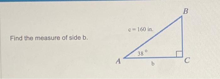 Solved Find The Measure Of Side B. | Chegg.com