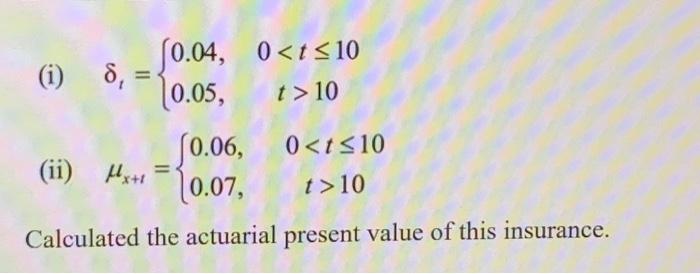 Solved Question 5: For a whole life insurance of $1,000 | Chegg.com