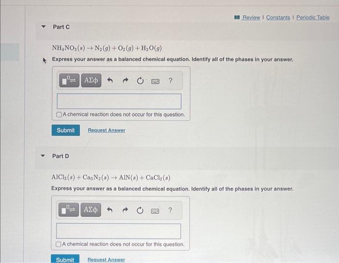 Solved NH4NO3(s)→N2(g)+O2(g)+H2O(g) Express your answer as a | Chegg.com