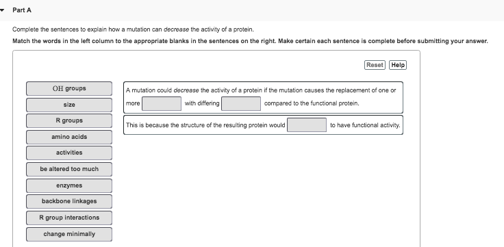 Solved Complete the sentences to explain how a mutation can | Chegg.com