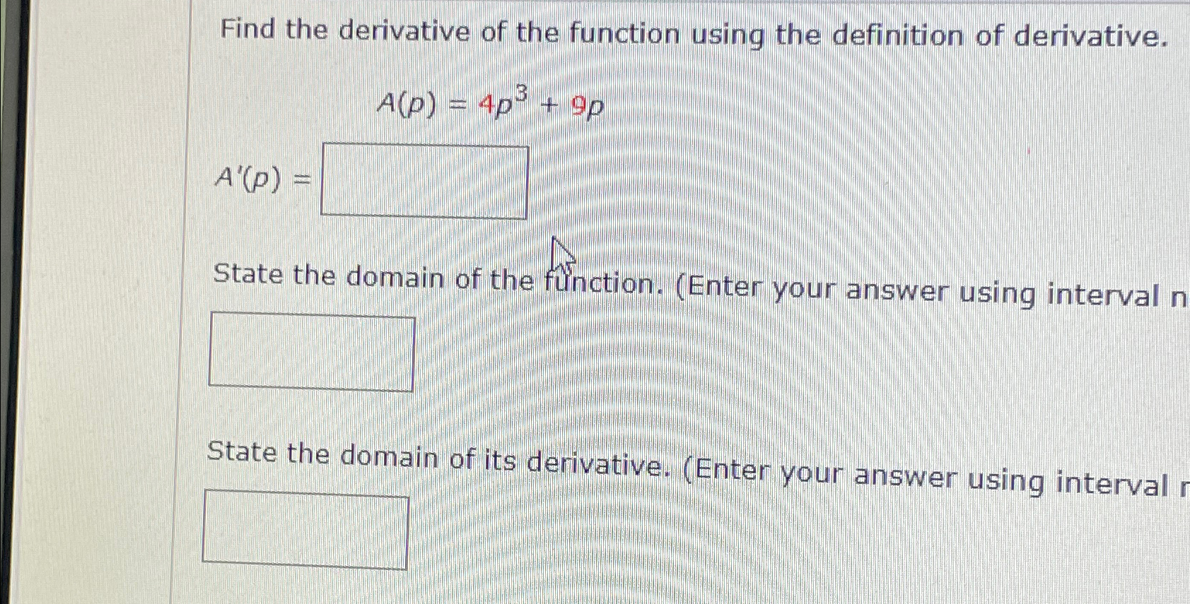 Solved Find the derivative of the function using the | Chegg.com