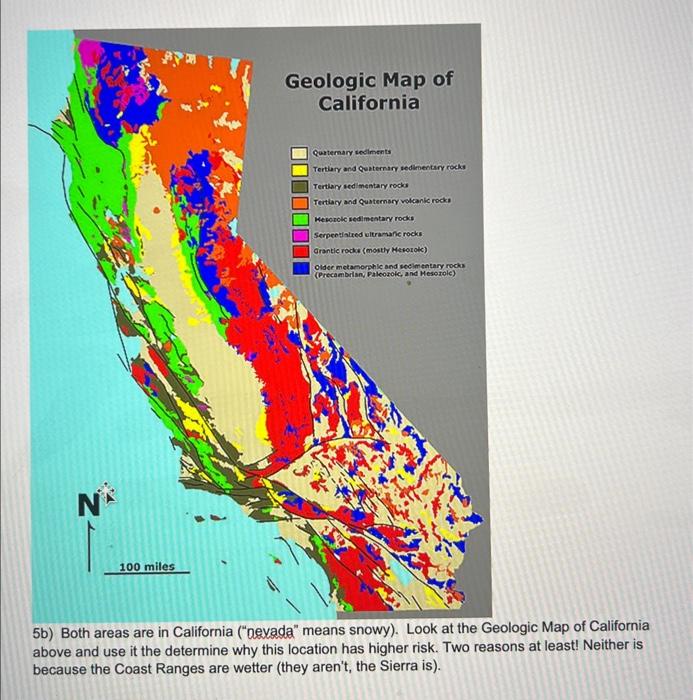 Solved Use The Landslide Risk Map Above To Answer Questions | Chegg.com