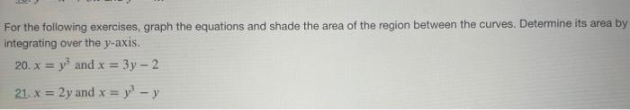 Solved For the following exercises, graph the equations and | Chegg.com