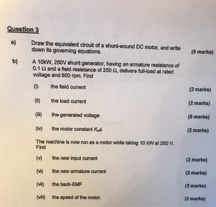 Solved Question 3 Draw the equivalent circuit of a | Chegg.com