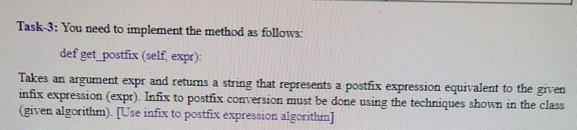 Solved in python. implement specified applications of Stack | Chegg.com