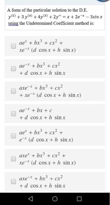 Solved If V X V X E 3x Is The Fundamental Solution S Chegg Com