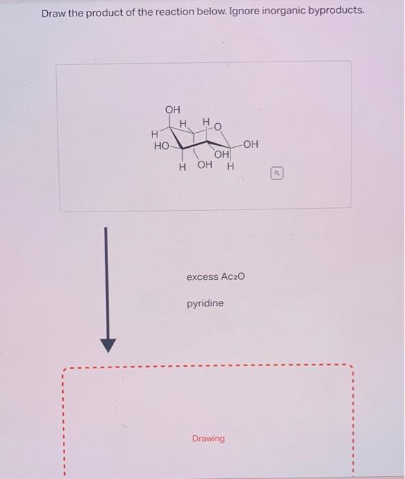 Solved Draw the product of the reaction below. Ignore | Chegg.com