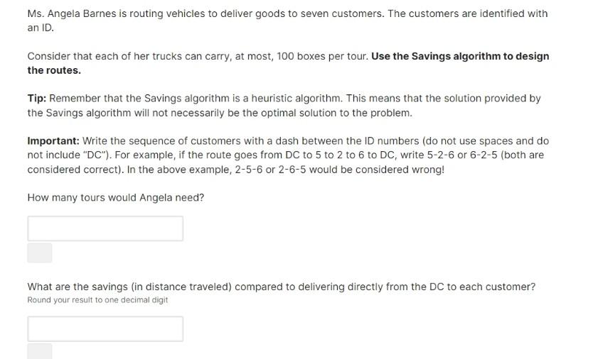 solved-the-distances-between-the-customer-locations-and-the-chegg