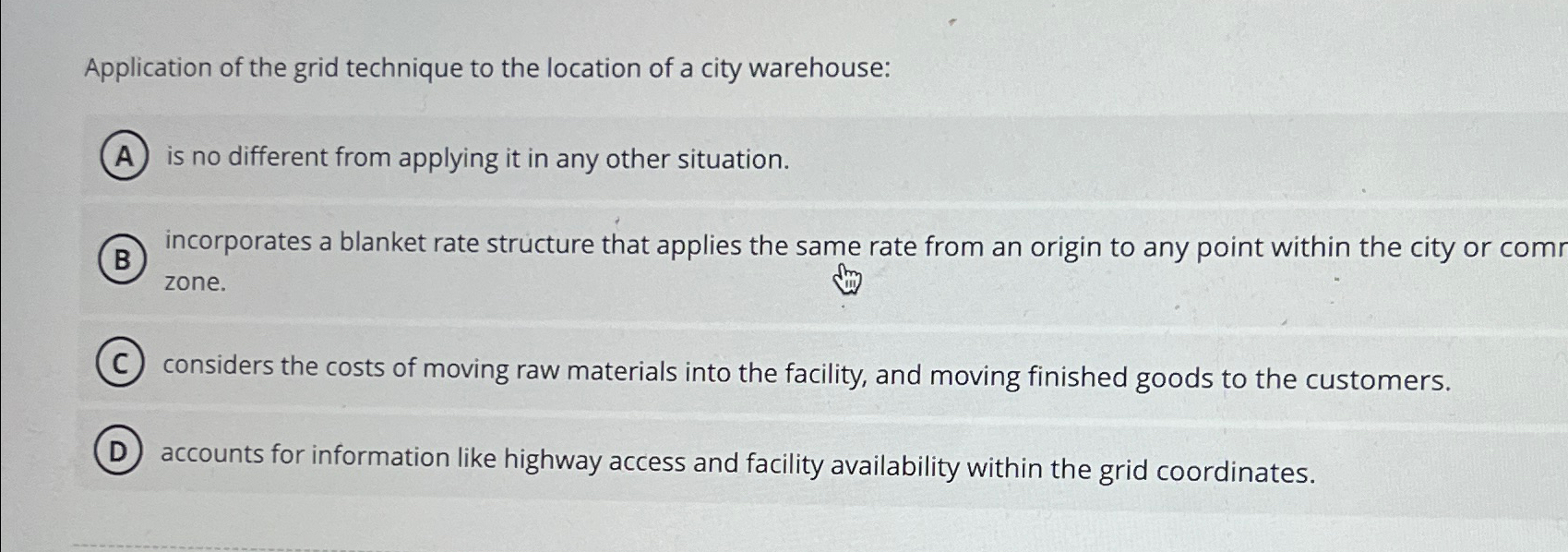 Solved Application of the grid technique to the location of