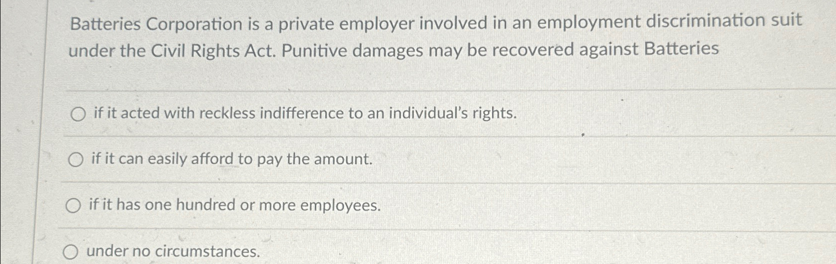 Solved Batteries Corporation is a private employer involved
