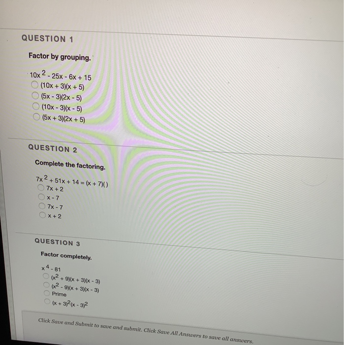 Solved QUESTION 1 Factor By Grouping 10x 2 25x 6x 15 Chegg solved-question-1-factor-by-grouping-10x-2-25x-6x-15-chegg