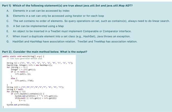Solved द Part 1 Which Of The Following Statement S Are Chegg Com