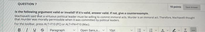 Solved Is the following argument valid or invalid? If it's | Chegg.com